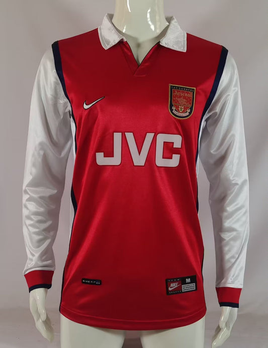 98/99 Long sleeves Arsenal Home Retro