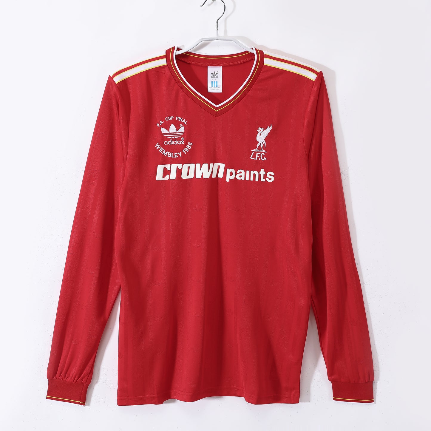 86/87 long sleeves Liverpool Home Retro