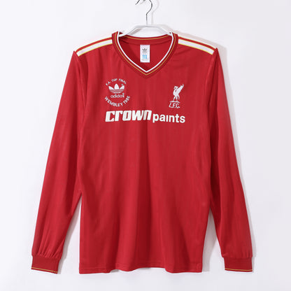 86/87 long sleeves Liverpool Home Retro