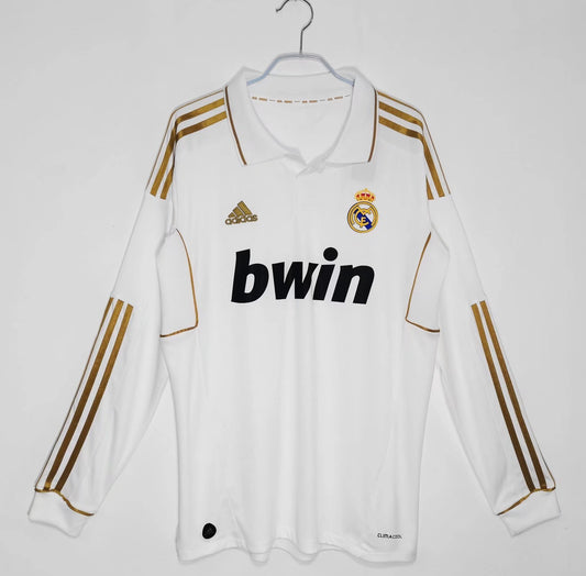 11/12 long sleeves Real Madrid Home Retro